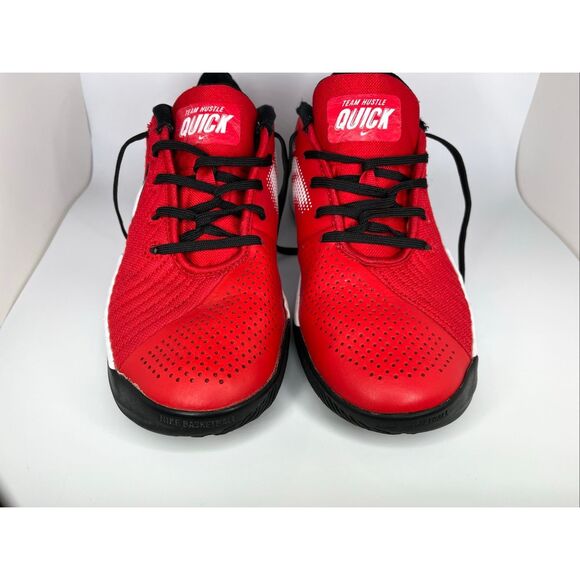 Nike Team Hustle Quick GS Red Black White Youth Sneakers Size 6.5Y - Picture 10 of 10